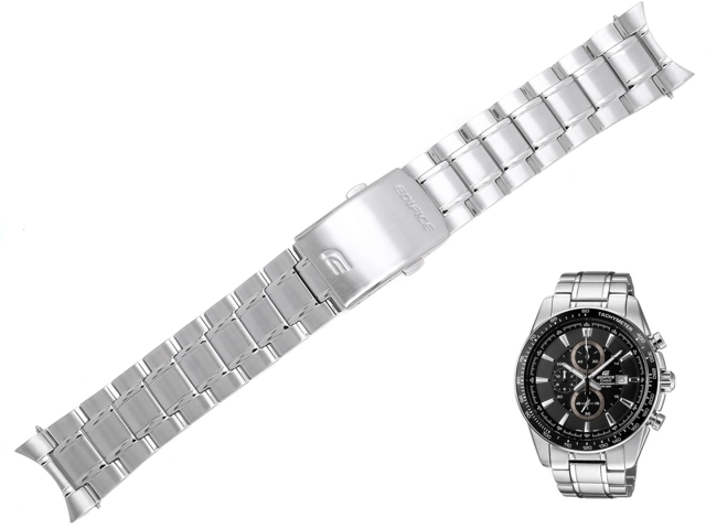 Oryginalna bransoleta Casio Edifice EF-547D EF-547 srebrna stalowa maskownice teleskopy